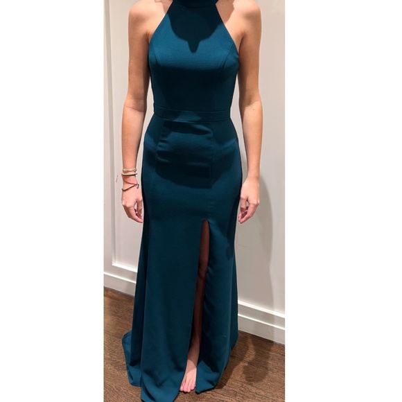 Aqua gown - Picture 1 of 5